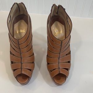 Camel colored Louboutin heels